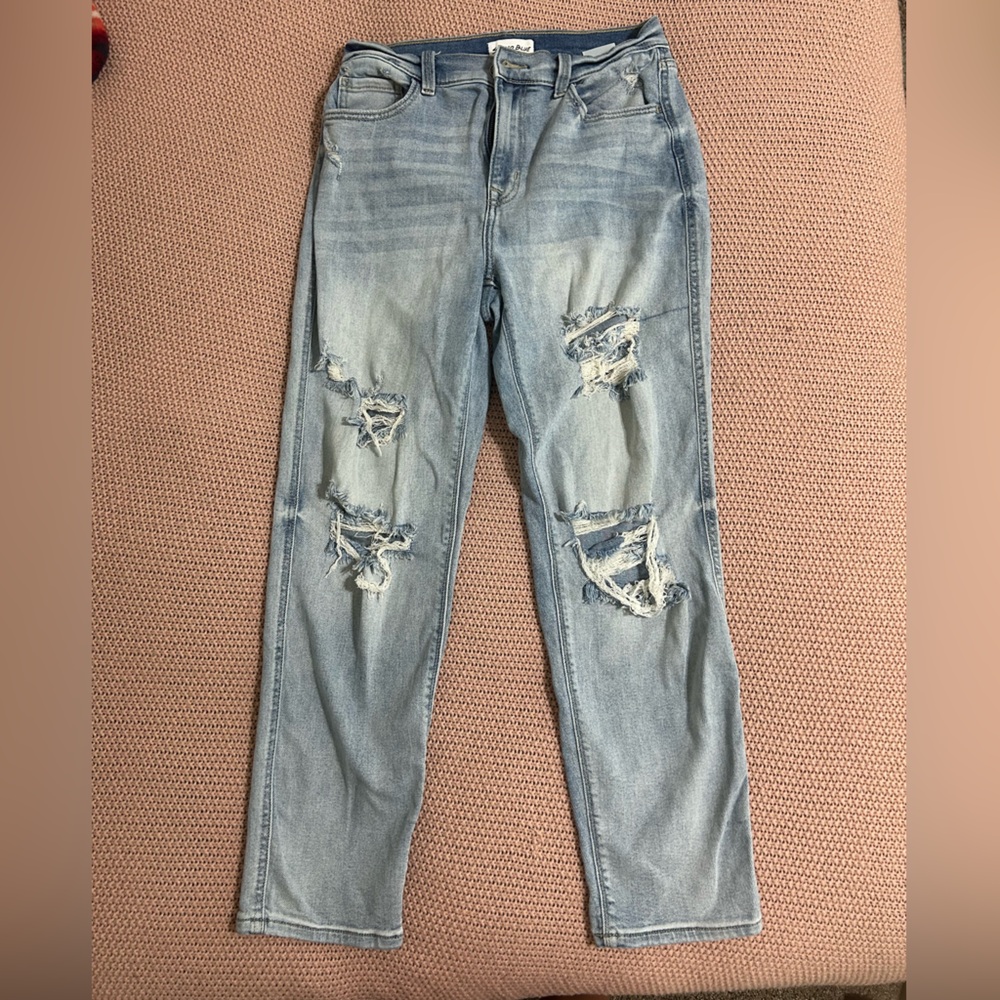 Studio Light Blue Distressed Skinny Jeans